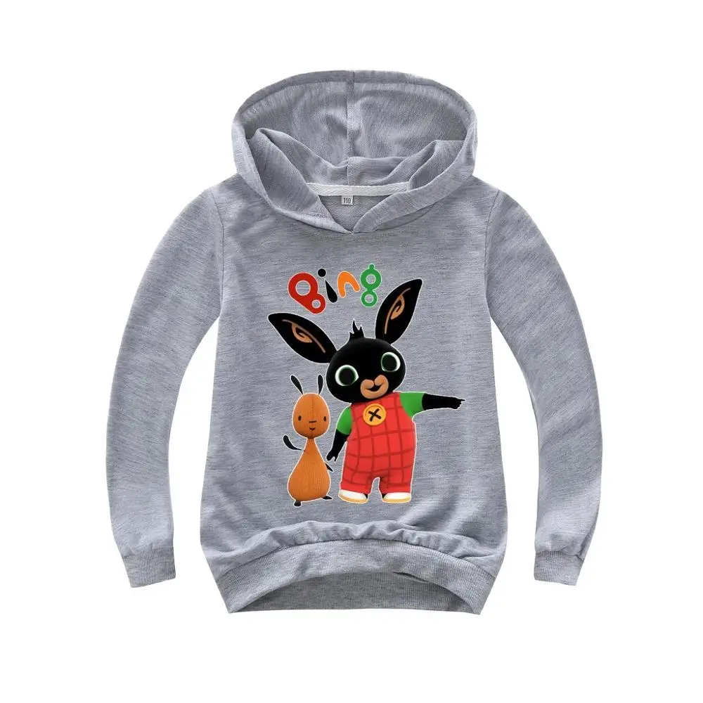 Детская футболка Bing Bunny толстовки для мальчиков и девочек с длинным рукавом Bing Rabbit футболка пальто детский топ футболка верхняя одежда для младенцев - Цвет: style 2