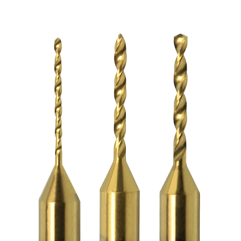 10 Pcs 0.3 1.2MM Titanium Coated Drill PCB Drill Bit Print Circuit