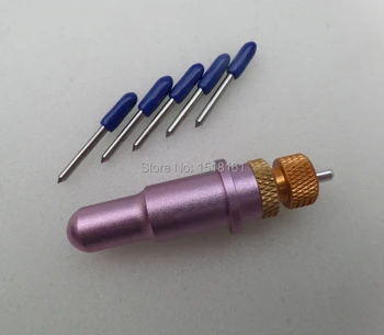 

1pc Purple Roland Blade Holder + 5pcs 60 Degree Roland Blades Vinyl Cutter Plotter Knife Free Shipping