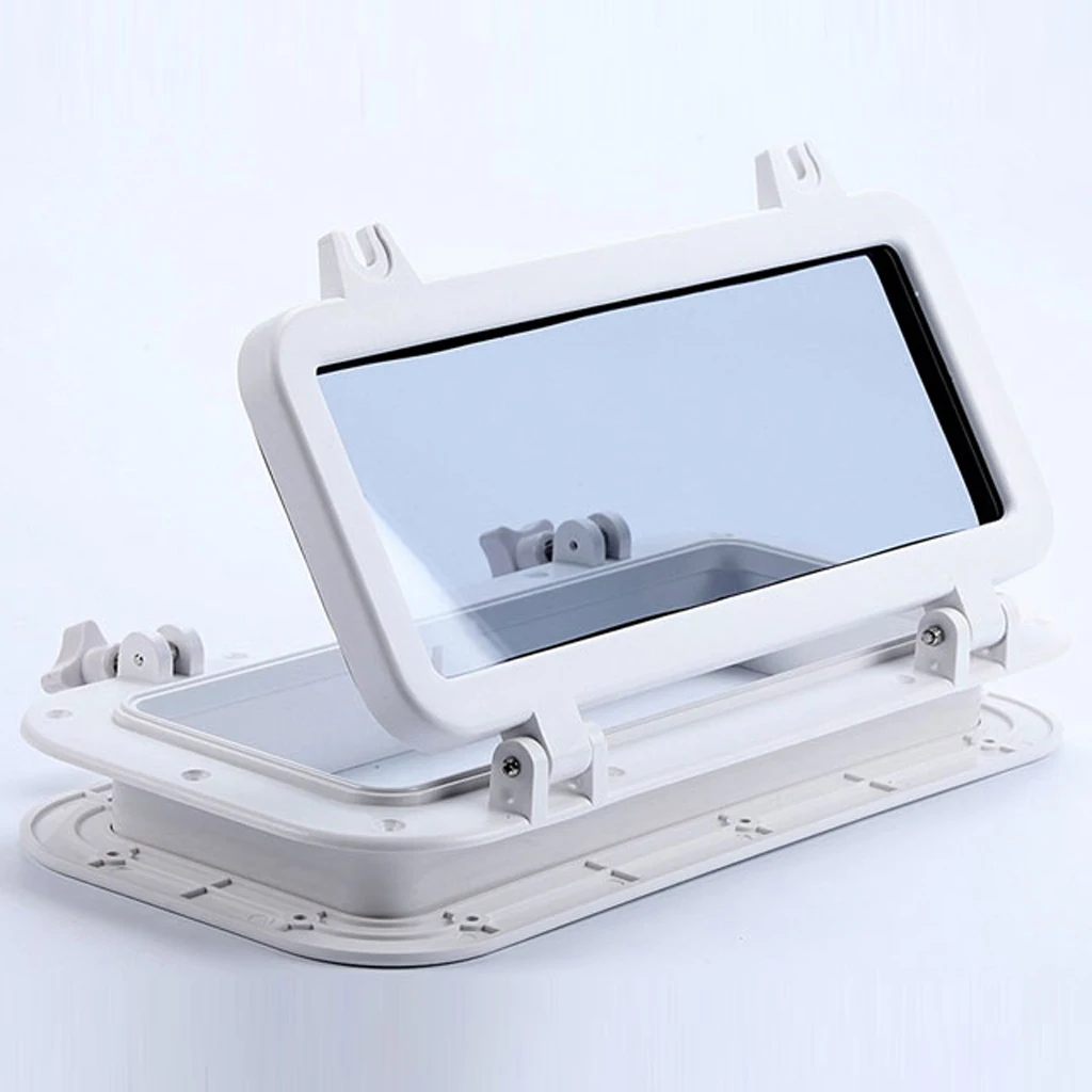  Boat Marine Rectangle Opening Portlight Porthole Replacement Window ABS Boat Cabin Window Boat Hardware Motorcycles Parts 