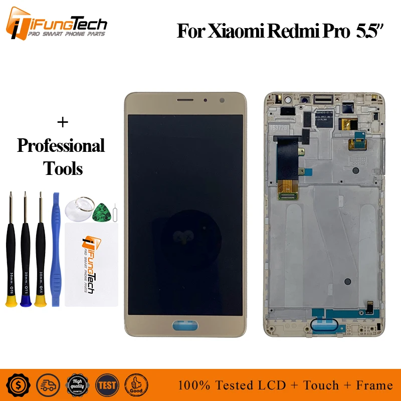 

AMOLED 5.5" For Xiaomi Redmi Pro LCD Screen Display+Touch Digitizer Frame For Redmi Pro Lcd Display Touch Screen