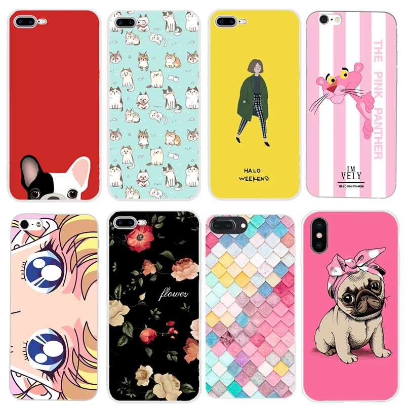 3D чехол для iPhone 7 6 5 5S SE 6S 8 Plus X Capa Чехол Funda TPU силиконовый милый |