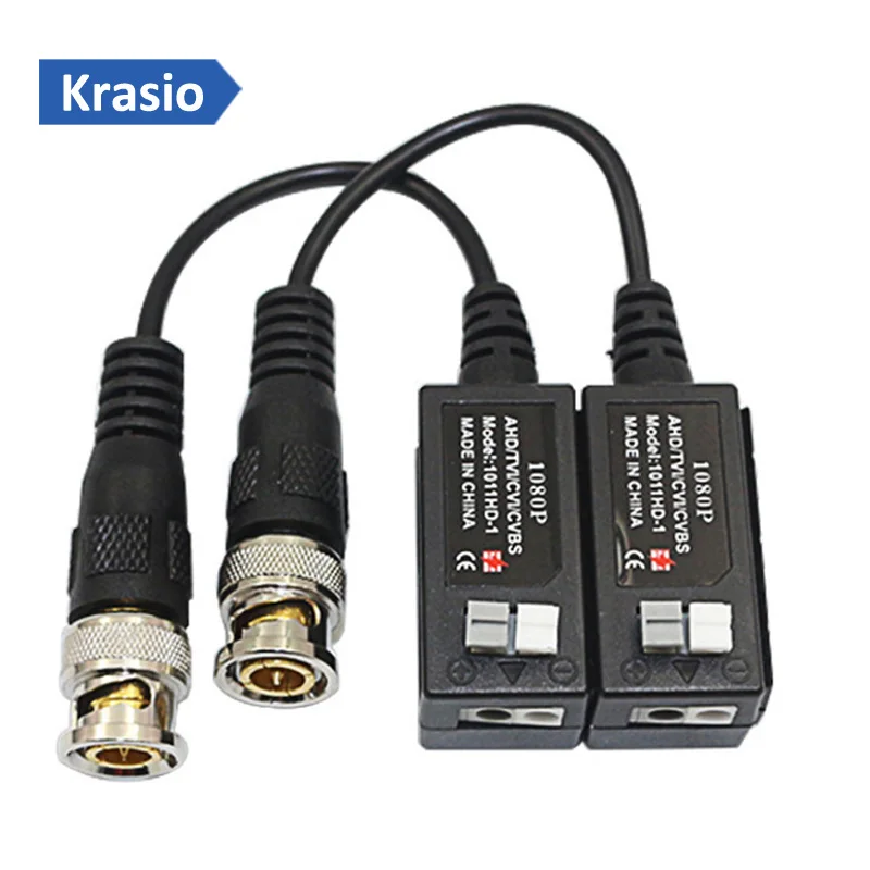 HD CCTV UTP Video Balun AHD TVI CVI CVBS 2.0MP 1080P 720P 1 канальный пассивный 100 шт./лот|Камеры