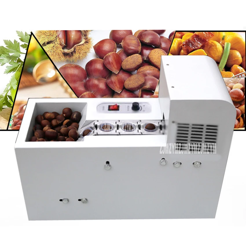 

BL-CP-18 Commercial Full-Automatic Chestnut Opening Machine Stainless Steel Cutting Chestnut Machine 135-150kg/h 220V