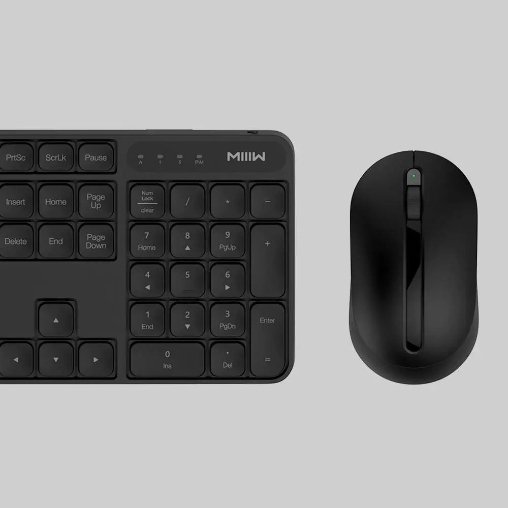 Beste Originele Xiaomi MIIIW RF 2.4GHz Draadloze Kantoor Toetsenbord Muis Set 104 Toetsen Windows PC Mac Compatibele Draagbare USB Toetsenbord