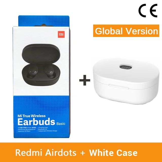 Xiao mi Red mi AirDots, беспроводные наушники Bluetooth 5,0, наушники-вкладыши, стерео, басовые наушники с mi c mi Ture, беспроводные наушники - Цвет: CE Add White Case