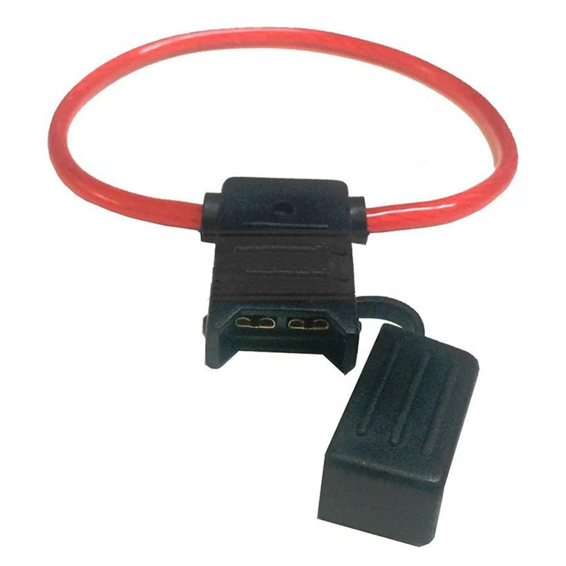 

2 PACK 8 GAUGE COPPER ATC SEE THROUGH WATERPROOF INLINE FUSE HOLDER