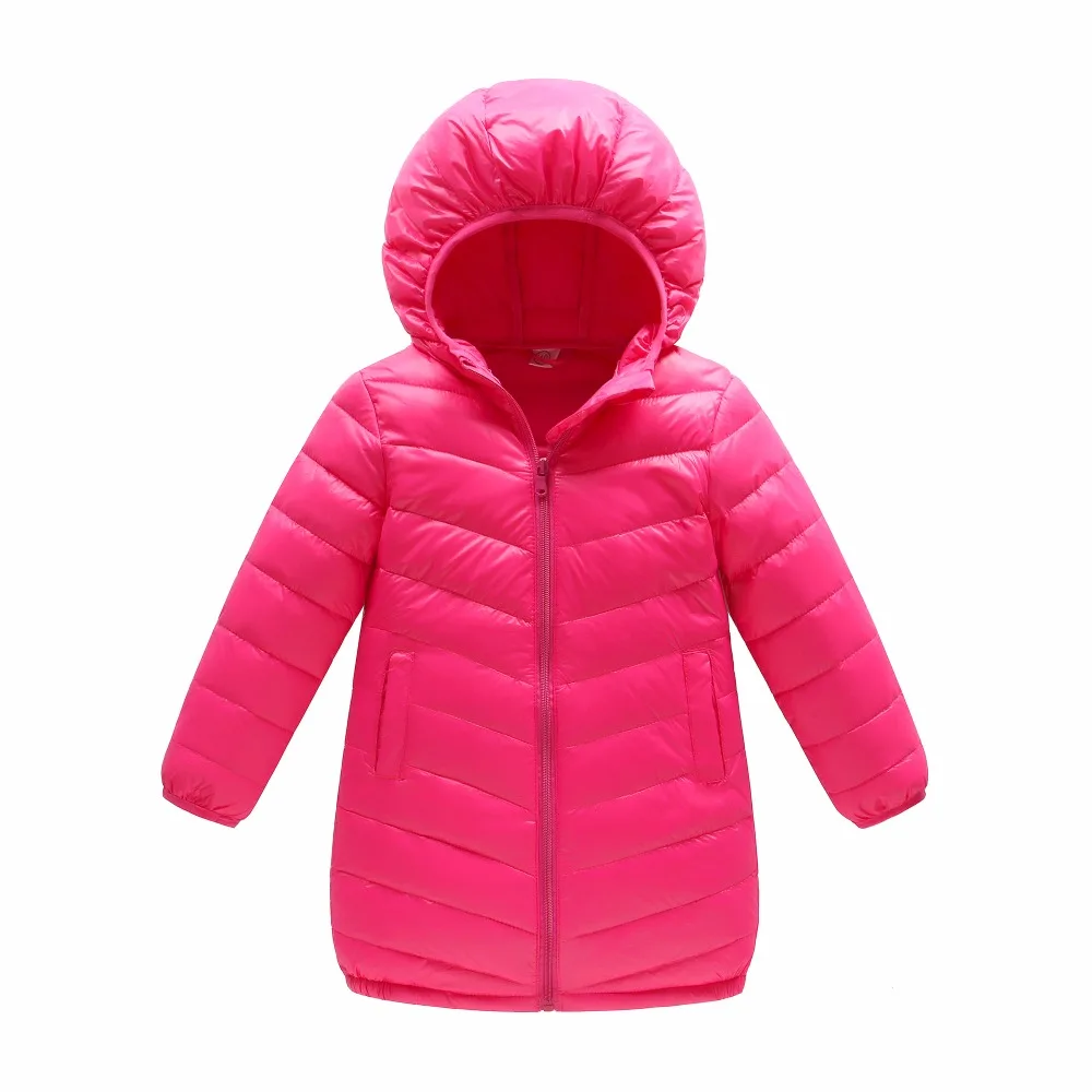 Long coats for girls boys Children's jackets winter clothes for boy