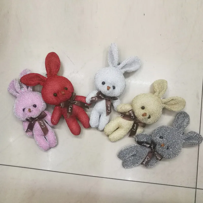 12cm twim rabbit with bow 4