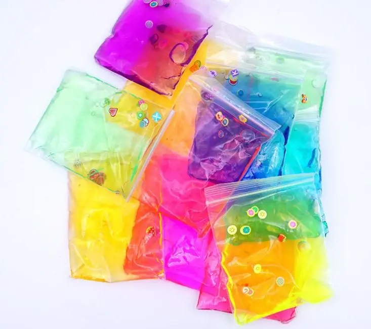 

1pcs Glitter Crystal Slime Pattern Mud Fruit Jam Clay Heart Snot Mud Transparent Slices Slime Kid Mucus Toy DIY Accessories