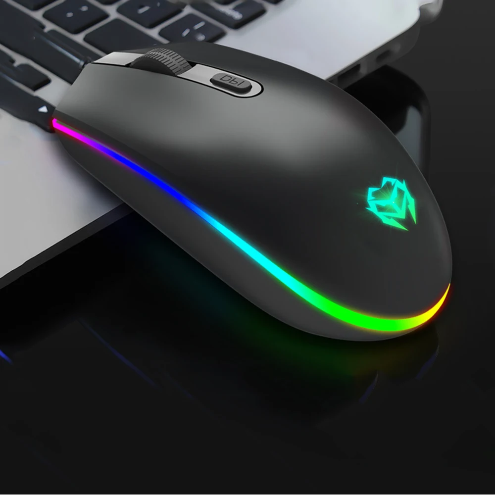 

Wired Mouse Adjustable 1600DPI Optical Breathing Light Wired Gaming Mouse Ergonomics Design Wired Mouse For Laptop Computer Game
