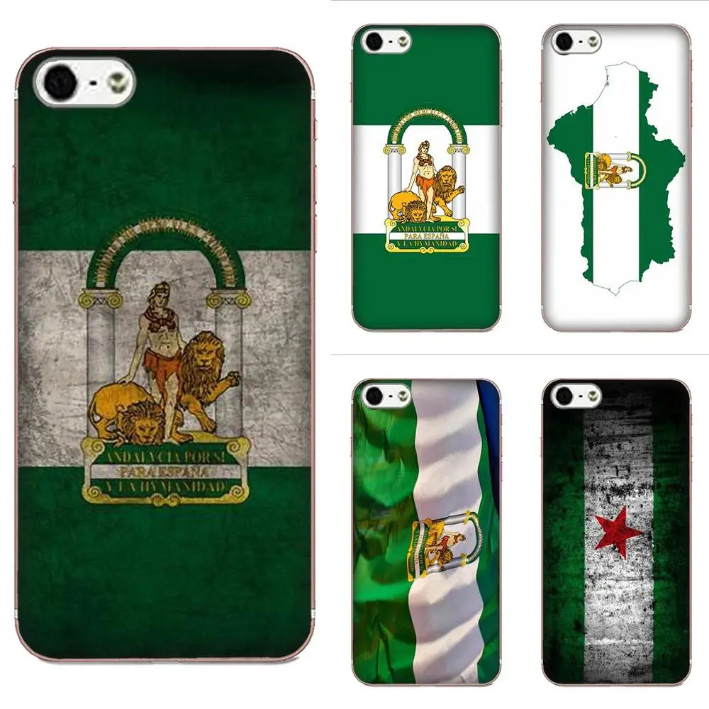 

Andalucia Flag Soft Silicone TPU Transparent Covers Cases For Apple iPhone X XS Max XR 4 4S 5 5C 5S SE 6 6S 7 8 Plus