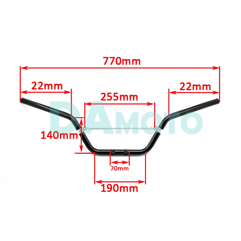 770 мм алюминиевый руль для мотоцикла, руль 7/" дюймов 22 мм для мотокросса, руль для питбайк