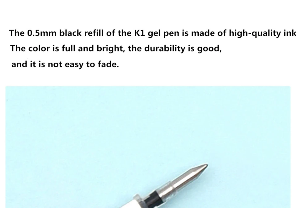 Newest 8 pcs  box  Xiaomi Mijia Youpin Kaco K1 gel pen with black 0.5 neutral pen Colorful colors black refill smooth writing (4)