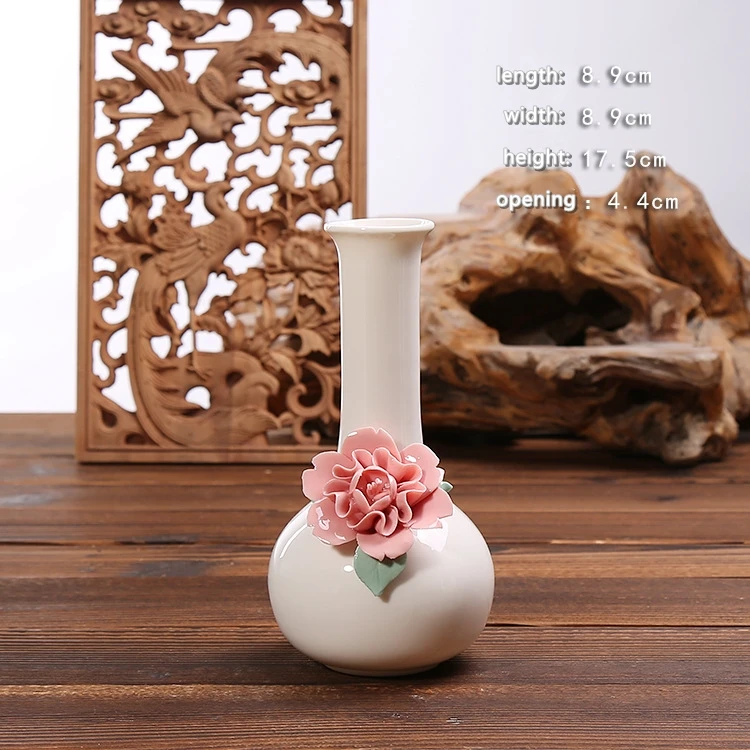 Современная креативная Белая Керамическая Настольная ваза ручной работы, ваза для цветов/бутылка, украшения для украшения дома/подарки