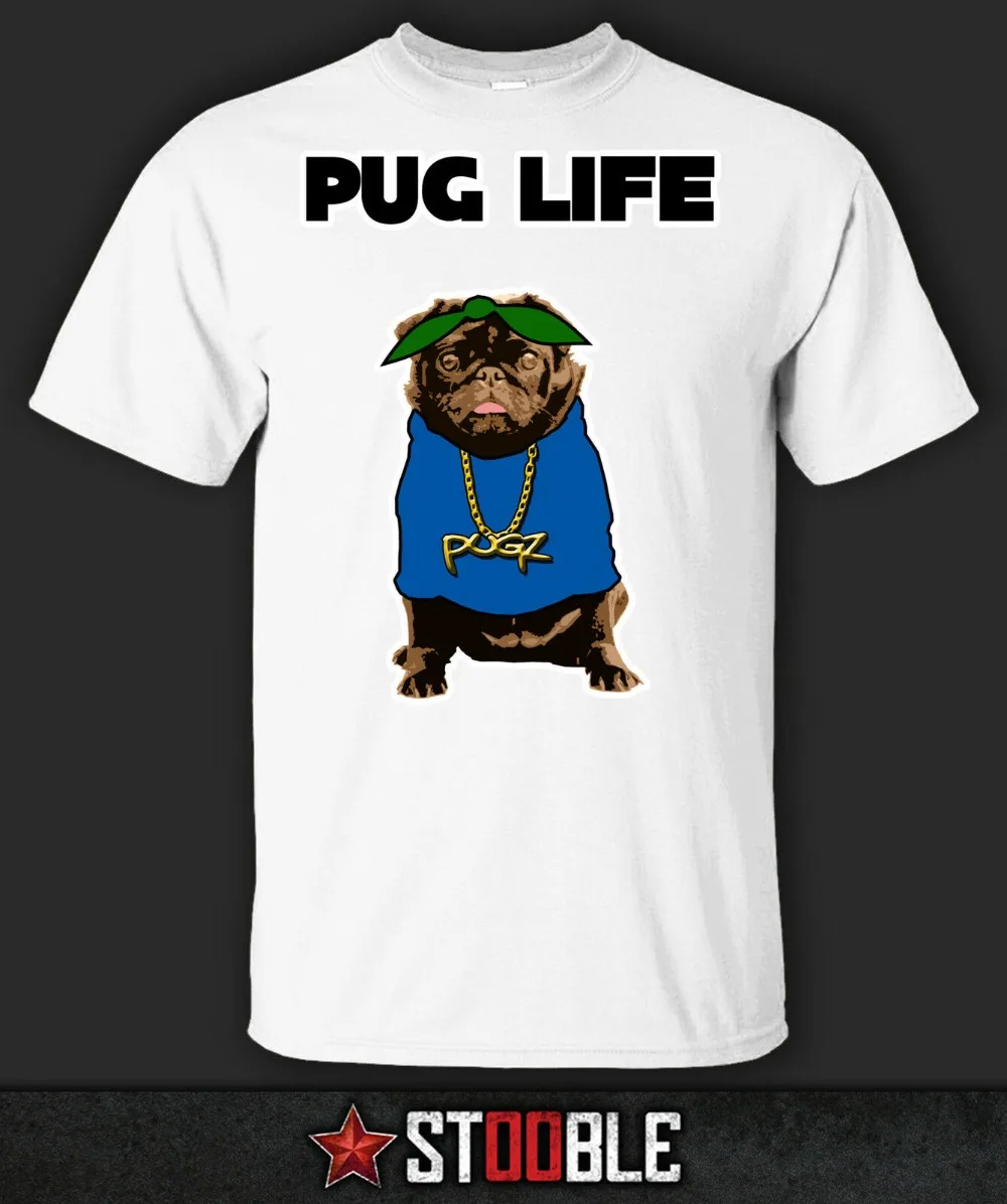 Pug Life Футболка-прямая от Stockist модная мужская футболка Мужская Летняя