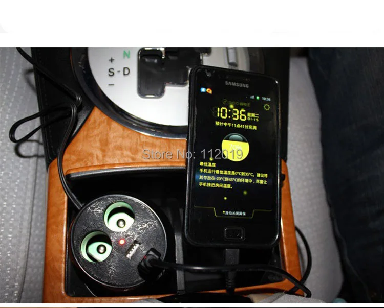 Двойной USB телефон зарядное устройство розетка порт автомобильного прикуривателя держатель чашки адаптер питания