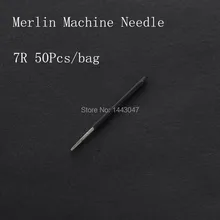 50 шт./лот татуировки Круглый иглы 7R и профессиональный губ татуировки иглы для постоянного Макияж Мерлин татуировки