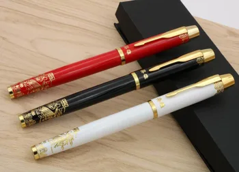 

Hot Sale golden Trim relief The Great Wall metal gift Rollerball Pen