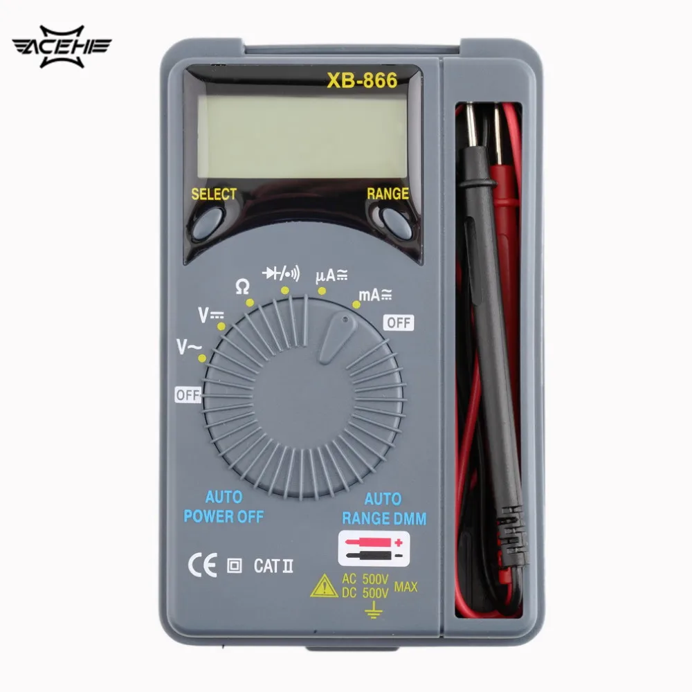 

Multimeter Digital tester 1.5V Power Supply Auto Range Tester LCD Display Tester Tool Mini Auto Range AC/DC Voltmeter