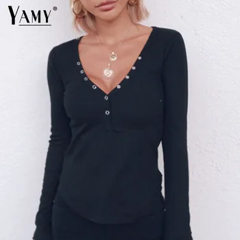 

Vintage Long Sleeve Shirt Women Casual Button Top Curved Hem Long Sleeve Button T Shirt Women Tshirt Korean Clothes Streetwear