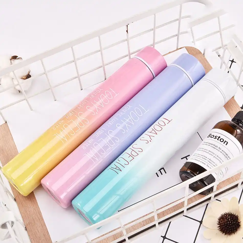 Stainless Steel Cute Slim Bottle For Water Thermos Tumblr