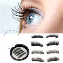 4 шт./пара тройной Магнитная ресницы волосы для наращивания ресниц коробка природных тонкими поддельная ресница упаковке глаз макияж накладные ресницы