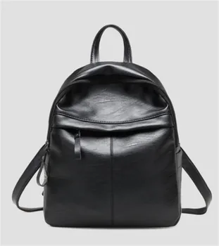 

New Women Bag Black PU Leather Travel School Backpack Shoulder Bag Rucksack Satchel High Quality Waterproof