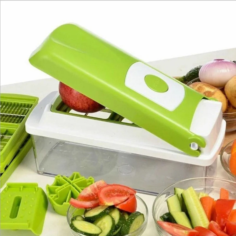 12pcs/Set ABS Plastic Vegetable Slicer Vegetable Grater Gadget Friut