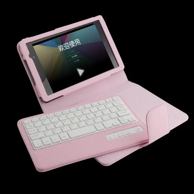 Special Price Fasion ABS Pink keyboard Removable Bluetooth Keyboard Stand Case Cover For Google Nexus 7 FHD II 2nd Gen Free Shipping