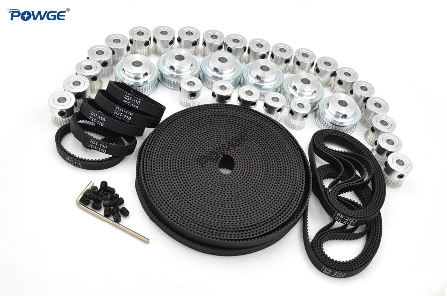 Продажа POWGE VORON 3D принтер V2.1 набор движения GT2 BOM части 2GT шкив ГРМ диаметр 5 мм 16 T 20 T 40 T и 110 2GT 188 2GT петля открытый ремень