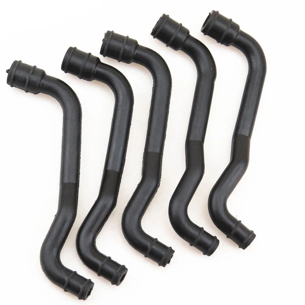 TUKE 5Pcs Engine Crankcase Ventilation Breather Vent Hose For VW Jetta