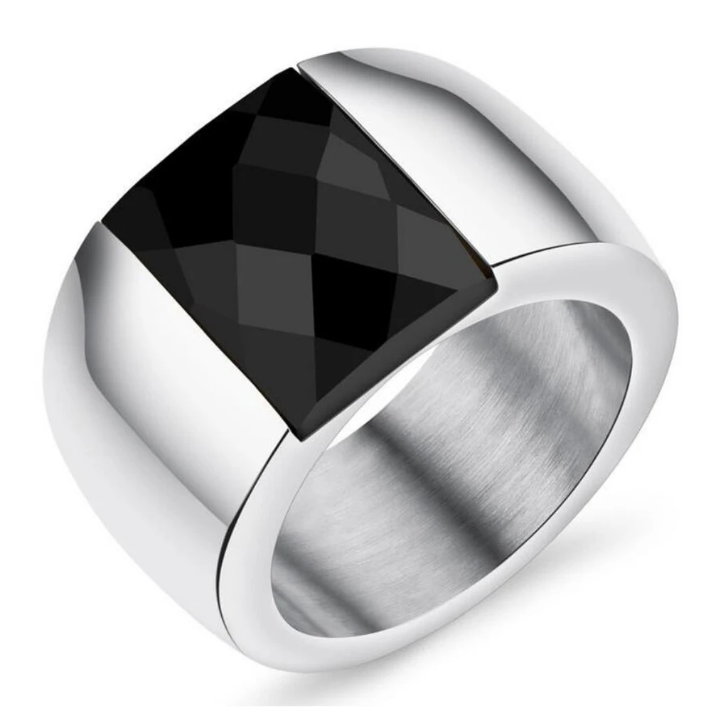 Модное кольцо из нержавеющей стали с кристаллами Женское Обручальное кольцо из титана для женщин - Цвет основного камня: 4