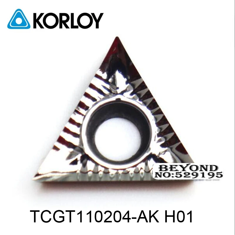 TCGT110202 AK/TCGT110204 AK H01 ,original Korloycarbide Turning Inserts