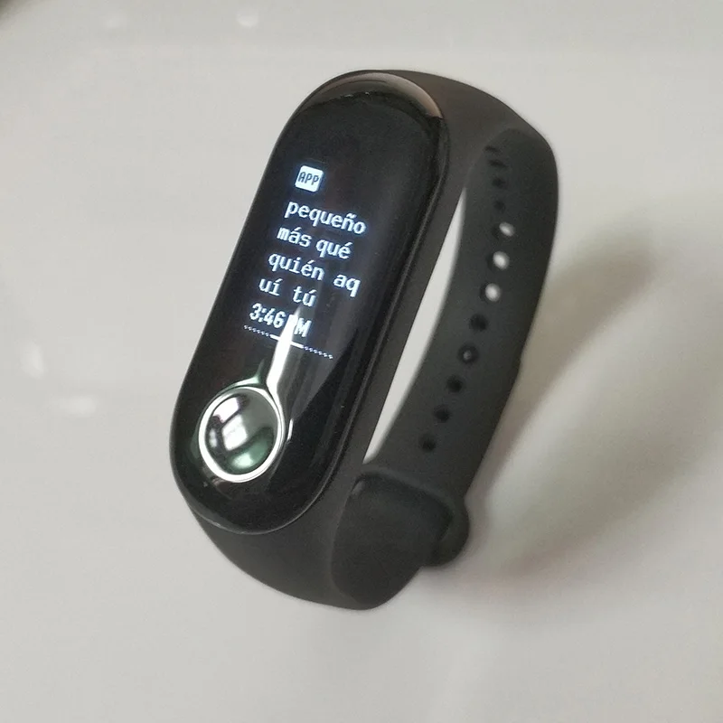 Xiaomi mi Band 3 mi band 3 для Android IOS фитнес-трекер монитор сердечного ритма 0,78 ''OLED дисплей тачпад Bluetooth 4,2