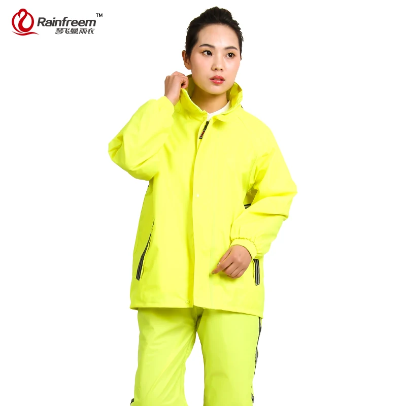 Rainfreem Impermeable Raincoat Women/Men Rain Suit Poncho