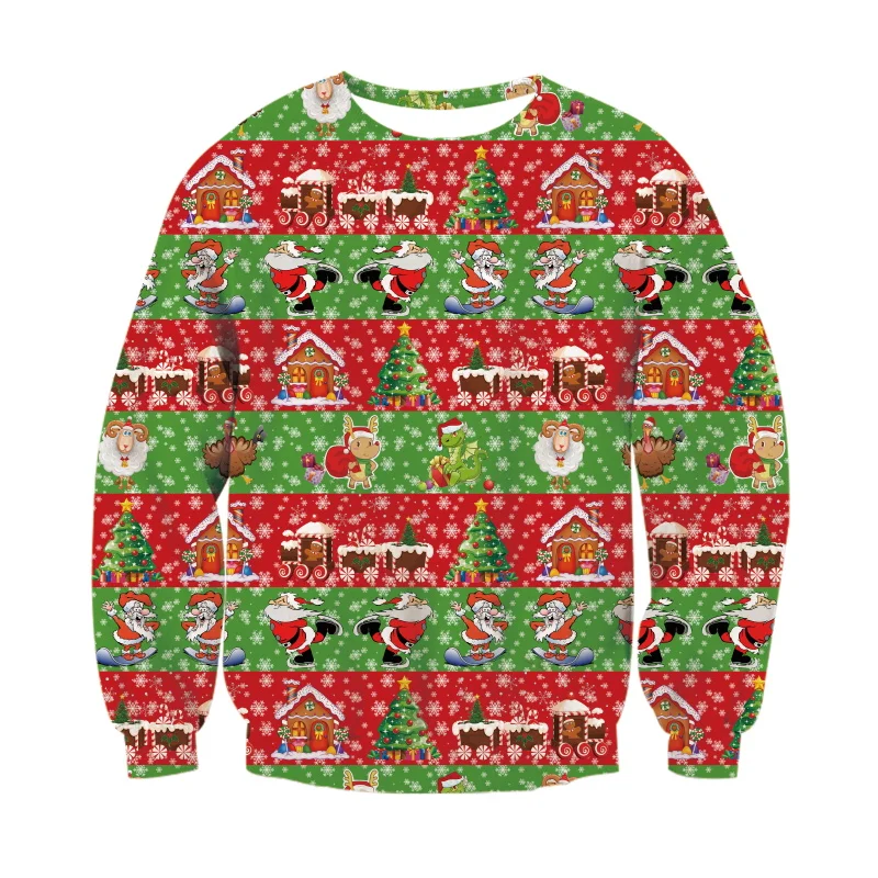 Осенне-зимние женские свитшоты, Рождественская одежда, милые пуловеры с круглым вырезом и принтом кота, толстовки для мужчин и женщин, спортивные костюмы - Цвет: AA10182