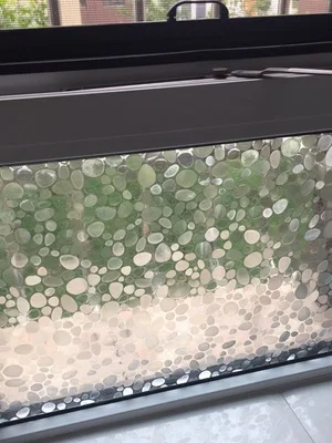 3D статические булыжные оконные пленки, водостойкие декоративные стеклянные наклейки без клея, самоклеящиеся оконные наклейки, длина 100 см