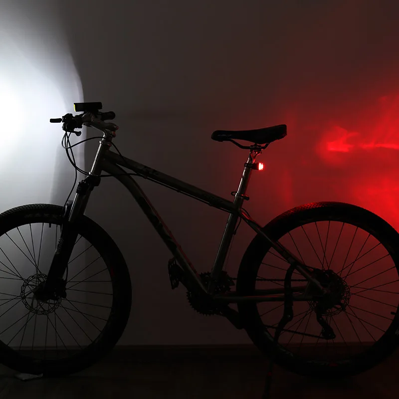 Excellent WHEEL UP Bicycle Light Bike Torch Lamp MTB Road Cycling light Usb Chargeable Led Front Light TailLight Set Tail Rear Light 5