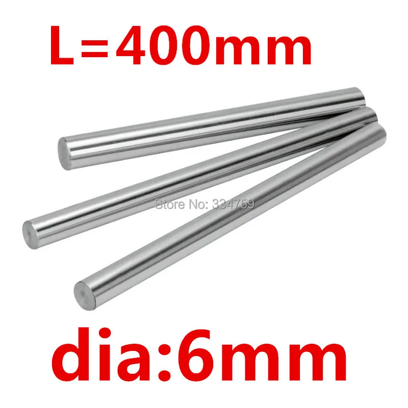 

2pcs 6mm linear shaft 400mm of the length linear shaft harden linear rod for xyz cnc parts cnc router