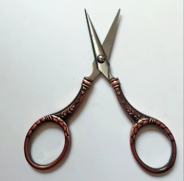 2pcs lot bronze antique sewing scissors household trimming cutter