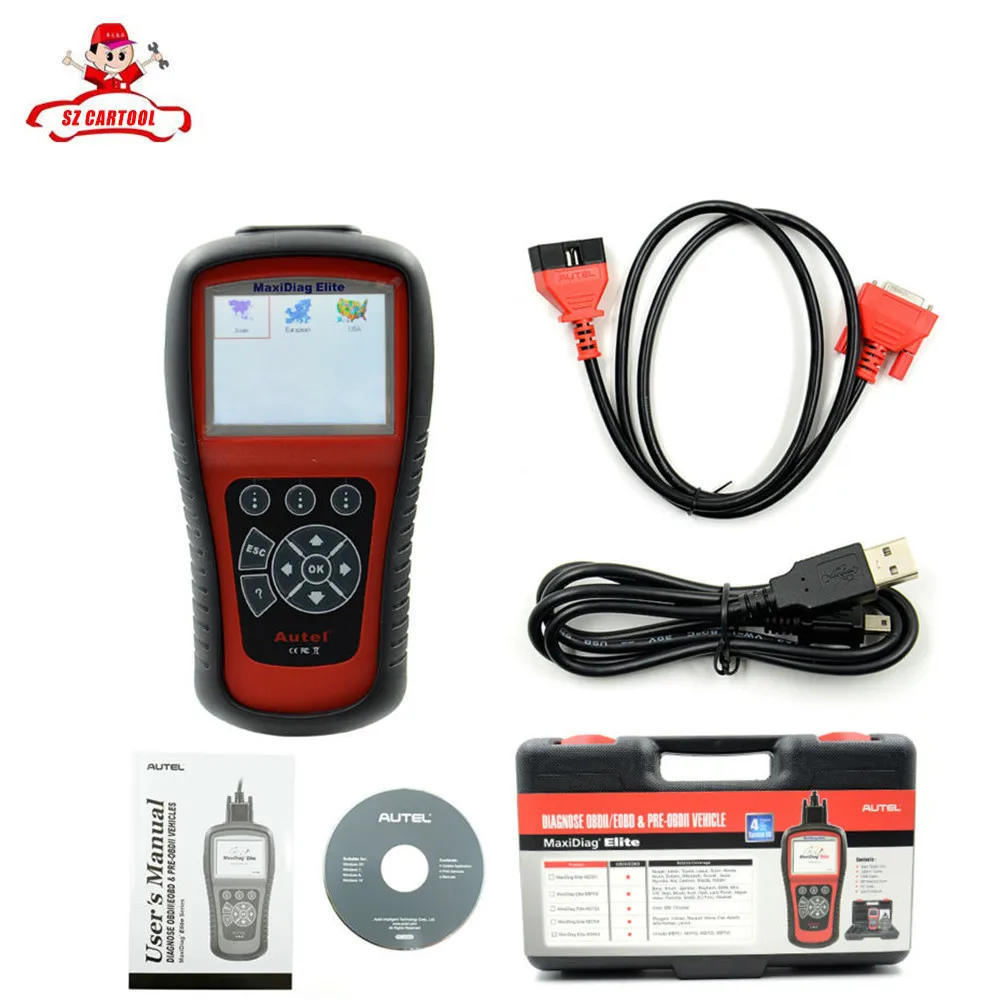 Prix pour 2017 MaxiDiag Elite MD802 Pour 4 Système Avec Datastream Modèle Moteur, Transmission, ABS et Airbag Code Scanner livraison shiping Prix pour 2017 MaxiDiag Elite MD802 Pour 4 Système Avec Datastream Modèle Moteur, Transmission, ABS et Airbag Code Scanner livraison shiping