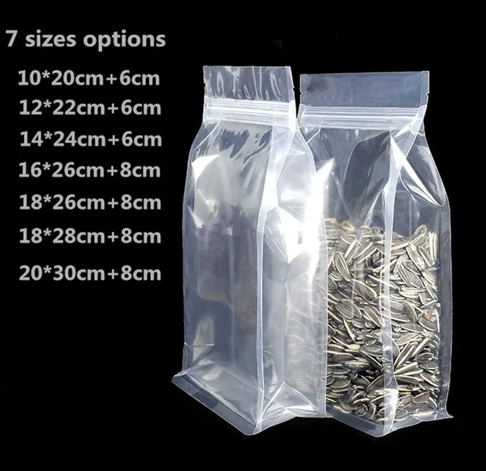 Mini Zipper PE Pouch Packaging Ziplock Bag Plastic food Clear Zip Bags Poly I2K0