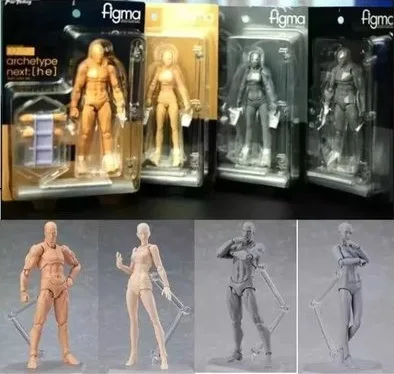 

Anime Doll Action Figures Archetype He She Ferrite Figma Movable Body Kun Body Chan Pvc Action Figure Model Toys For Collectible