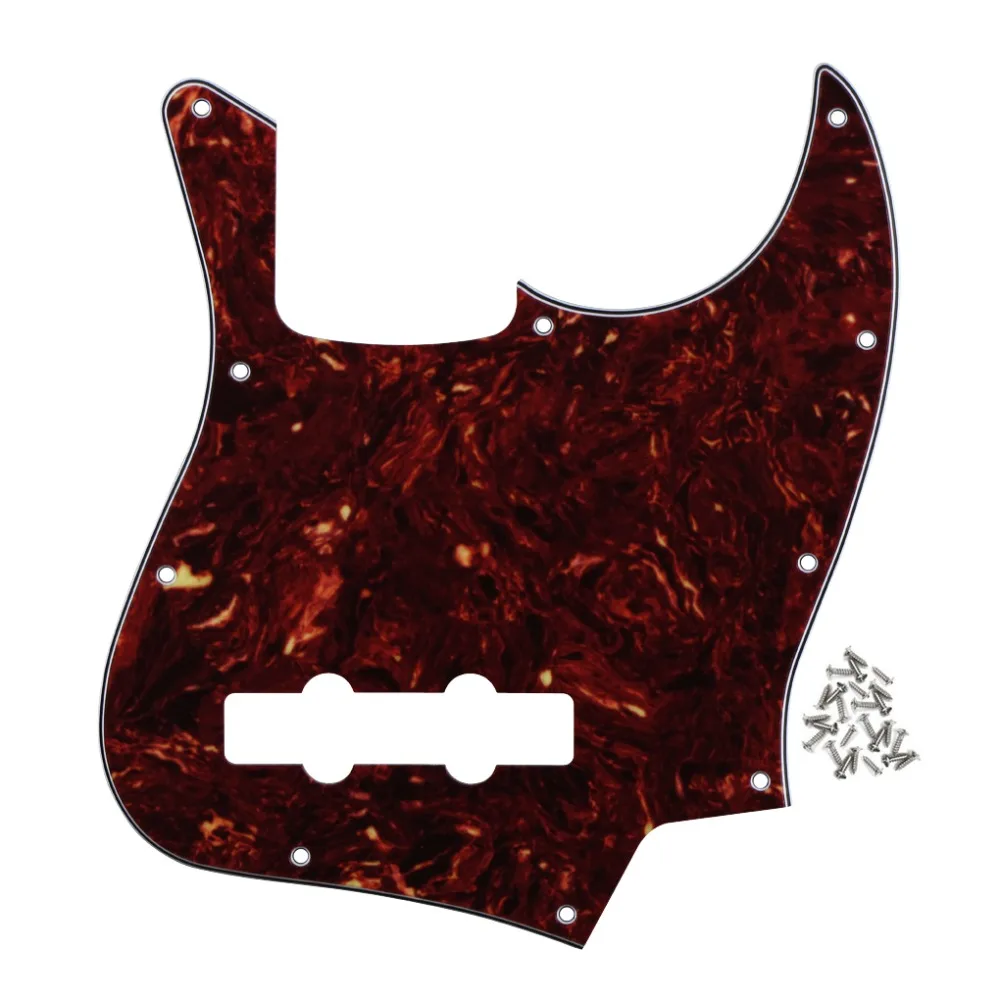 NEW Red Tortoise 10 Holes 4 String Bass Pickguard Pick Guard Scracth