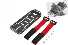Black Carbon Fiber Battery Mounting Plate for RC Car 1:10 Scale RC Crawler Cars Axial SCX10 CC01 F350 D90 RC4WD Model Toy Part цена Black Carbon Fiber Battery Mounting Plate for RC Car 1:10 Scale RC Crawler Cars Axial SCX10 CC01 F350 D90 RC4WD Model Toy Part цены онлайн