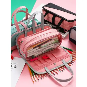 

None Pencil Bags Cae Pen Pouch Large Capacity for School Storage Statinery