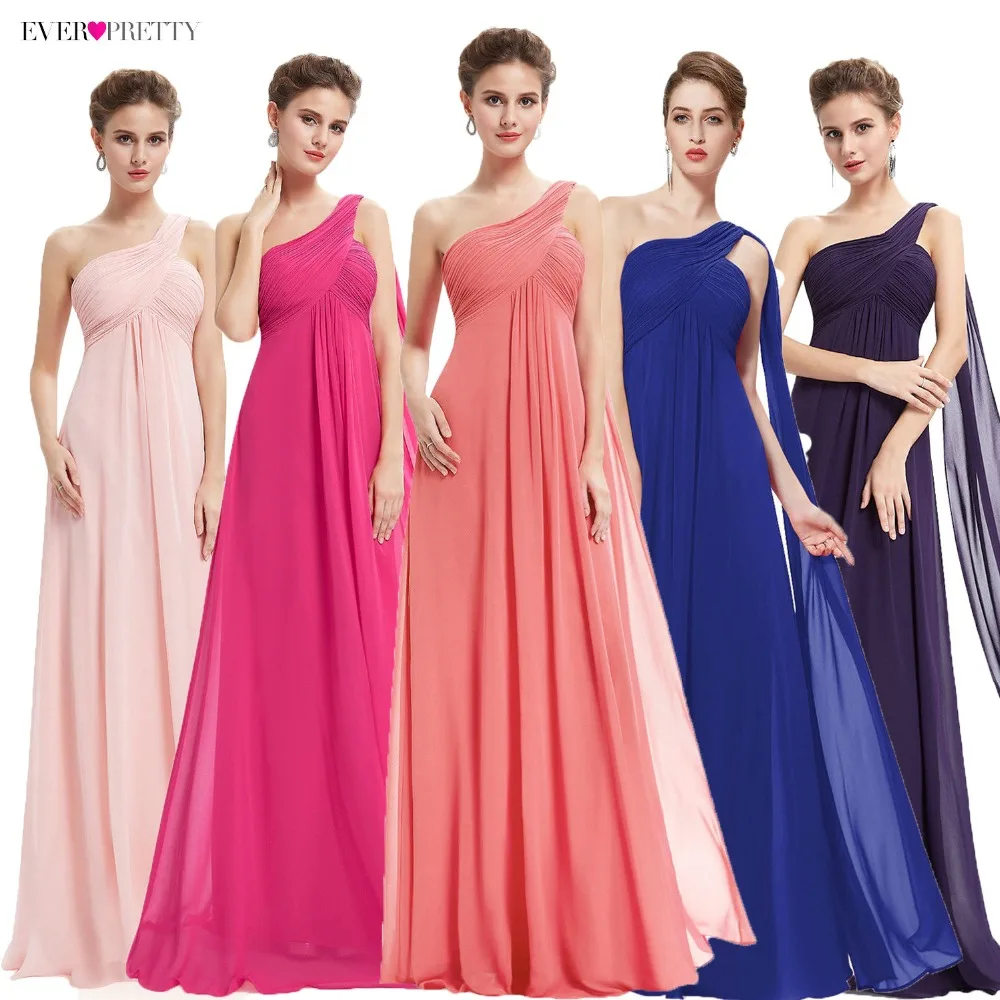 Online Abiti Occasioni speciali EP09816 Una Linea di Una Spalla Royal Blue Abiti Da Sera Lunghi 2019 Nuovo Arrivo Abiti Da Cerimonia Fit Pergant