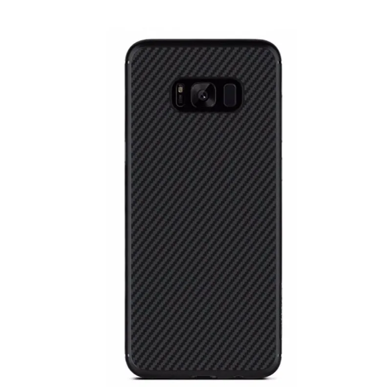 NYFundas 3D Anti-Fingerprint Transparent Carbon Fiber Back Film Front HD Screen Protector For samsung galaxy S8 Plus S7 edge S6-1 (4)