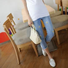 Summer Maternity Jeans Trousers Clothes for Pregnant Women Pregnancy Maternity Casual Maternity Jeans 7 Points Pants B41